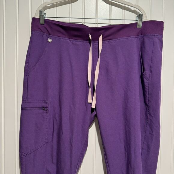 Figs Zamora Joggers Scrub Pants Violet Space Dye Size XL - Picture 3 of 6